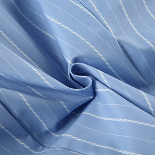 Blue Vertical Striped Shirts