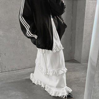 Elastic Waist A-Line Skirt