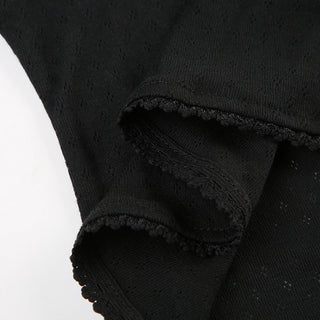 Bow Pleated Square Collar Top