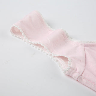 Bow Pleated Square Collar Top