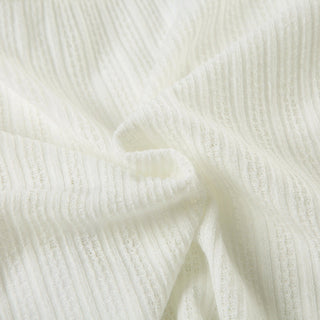 U-Neck Bow Texture Top