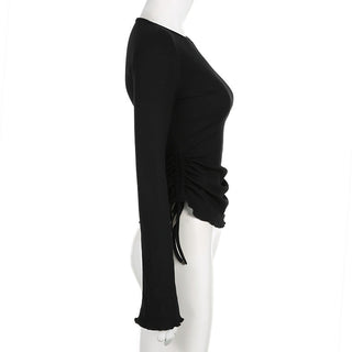 Basic Pleating Casual Top