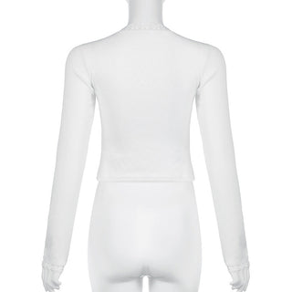 Love Texture Square Neck Top