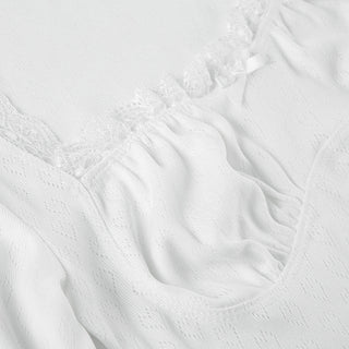 Love Texture Square Neck Top