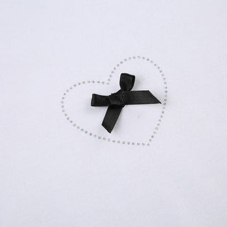 3D Bow Contrast Round Neck Top