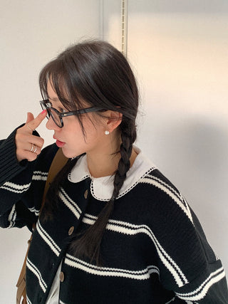 Doll Collar Lace Shirt