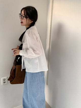 Doll Collar Lace Shirt