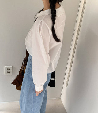 Doll Collar Lace Shirt