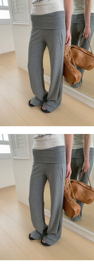 knit bootcut pants