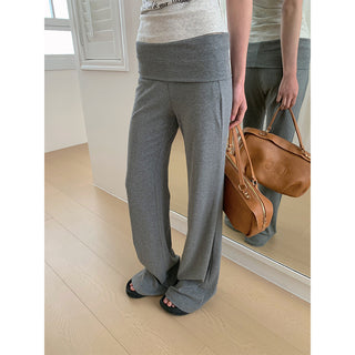 knit bootcut pants