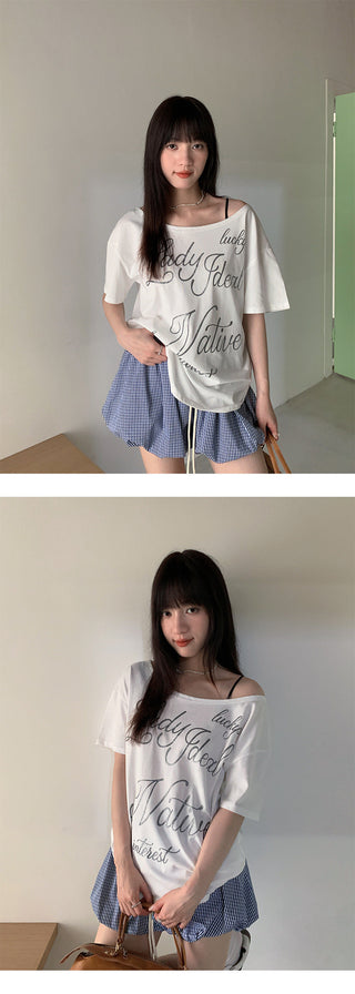 plaid puffy shorts