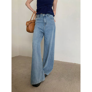 drooping wide jeans