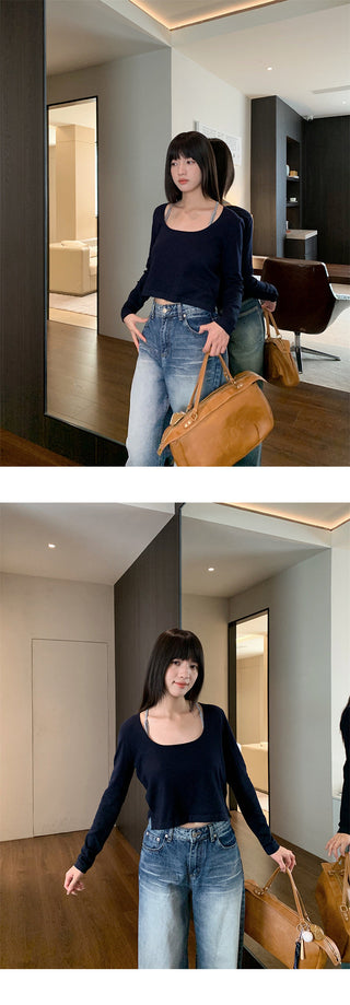 embroidered wide jeans