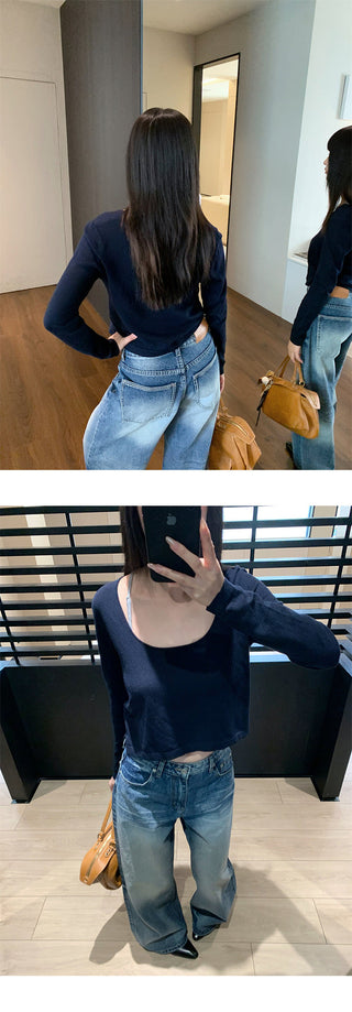 embroidered wide jeans