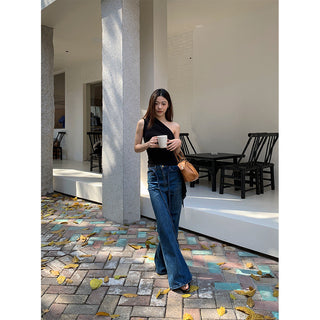 lace wide jeans