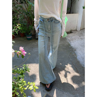 lace wide jeans
