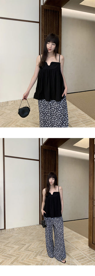 black floral pants