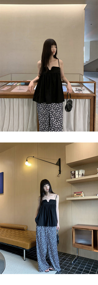 black floral pants