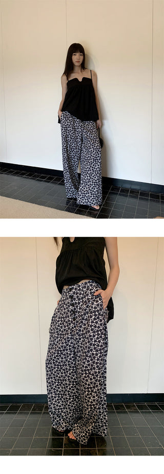 black floral pants