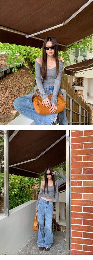 distressed cargo jeans