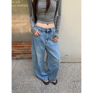 distressed cargo jeans