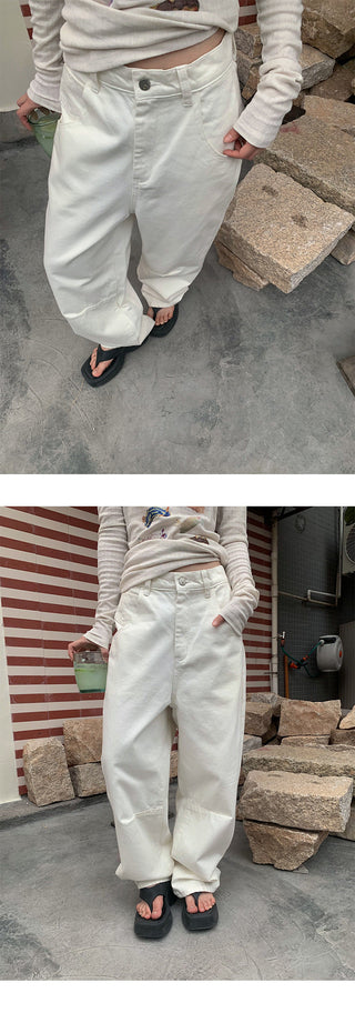 pocket wide jeans