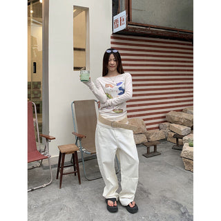 pocket wide jeans