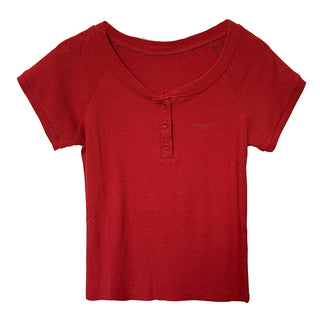 V-neck raglan Top