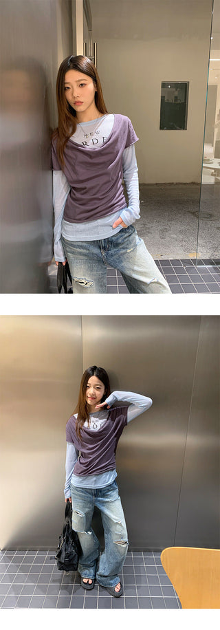 tattered wide jeans