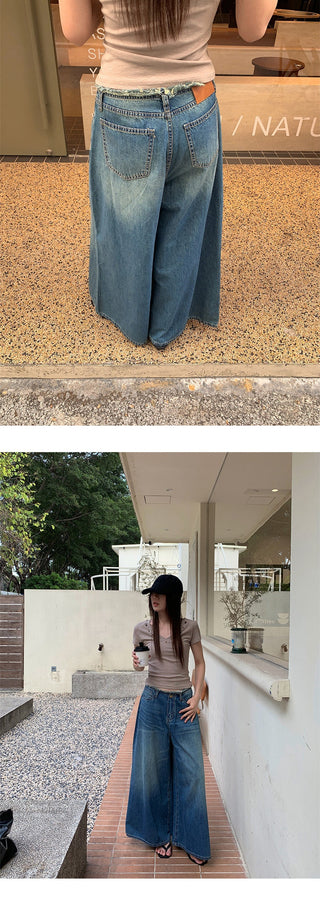 raw hem jeans