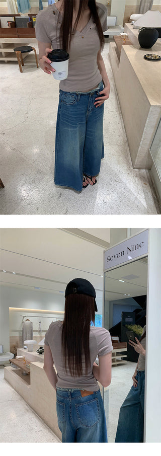 raw hem jeans