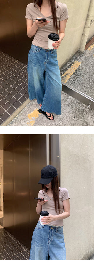 raw hem jeans