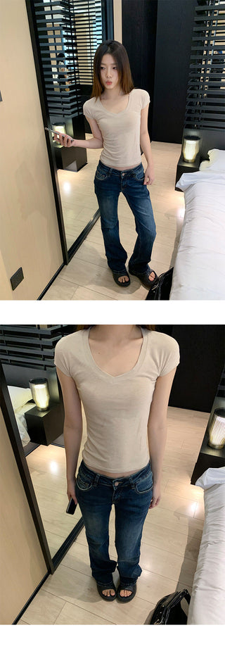 low skinny jeans
