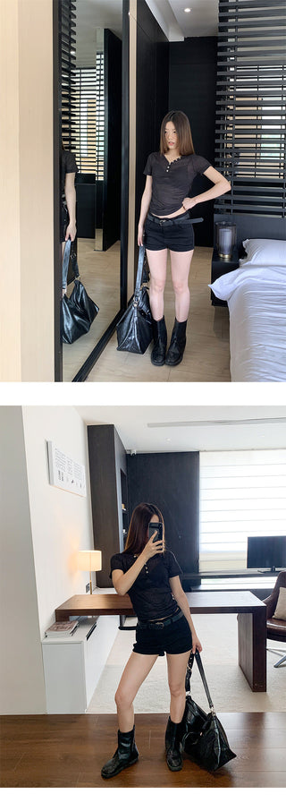 stretch hot pants