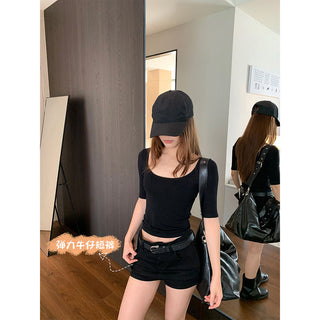 stretch hot pants