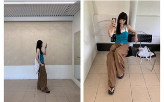 cargo wide jeans