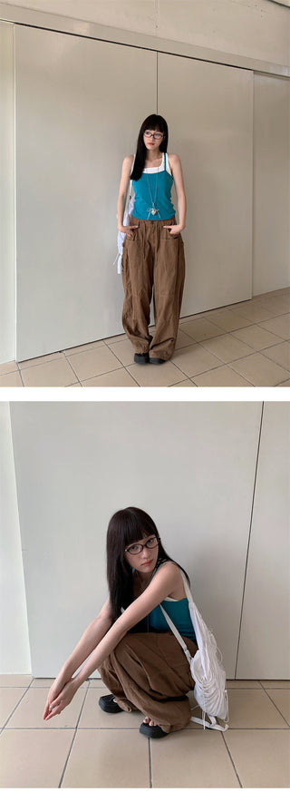 cargo wide jeans