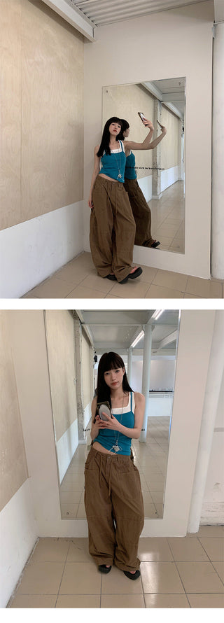 cargo wide jeans