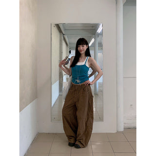 cargo wide jeans