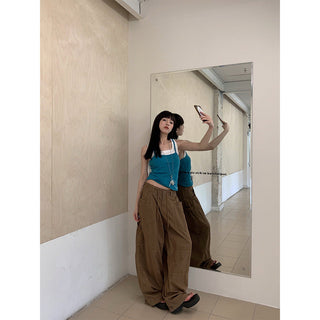 cargo wide jeans