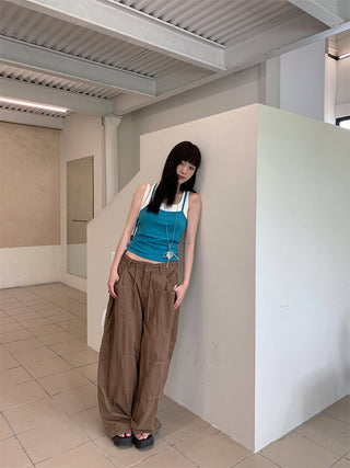 cargo wide jeans