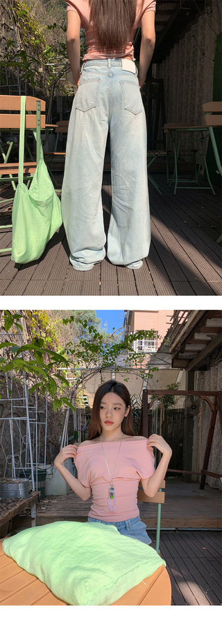 pocket wide jeans