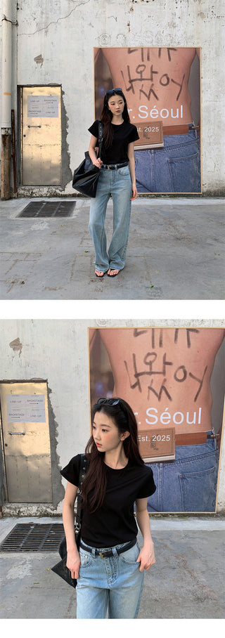 casual straight jeans