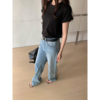 casual straight jeans