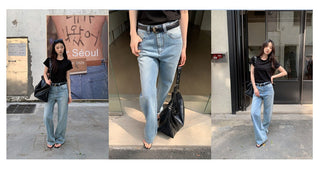 casual straight jeans