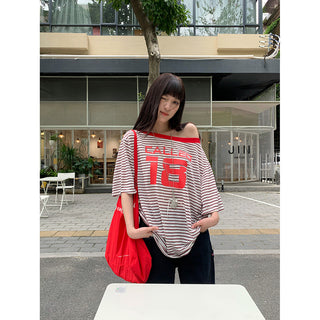 digital stripe Top