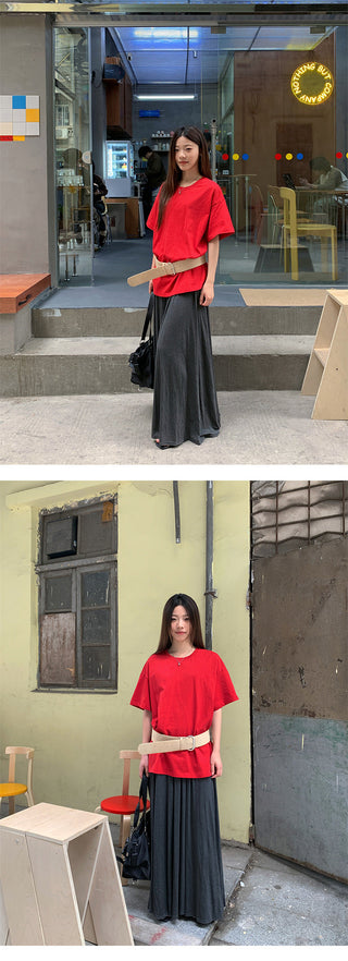 pleated wild skirt