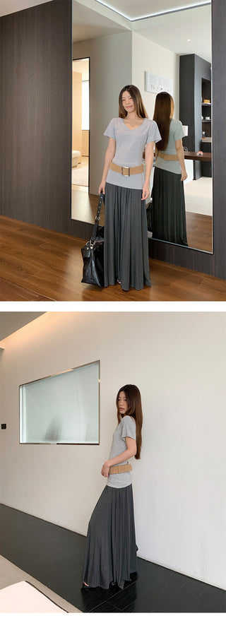 pleated wild skirt