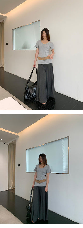 pleated wild skirt