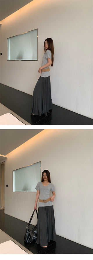 pleated wild skirt